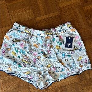 Roller Rabbit Target Poplin Boxer Shorts Medium Roadtrip NWT